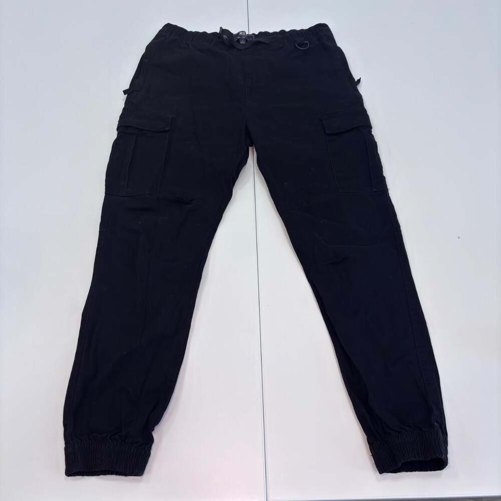MBX Premium Denim Goods Black Cargo Joggers Pants L